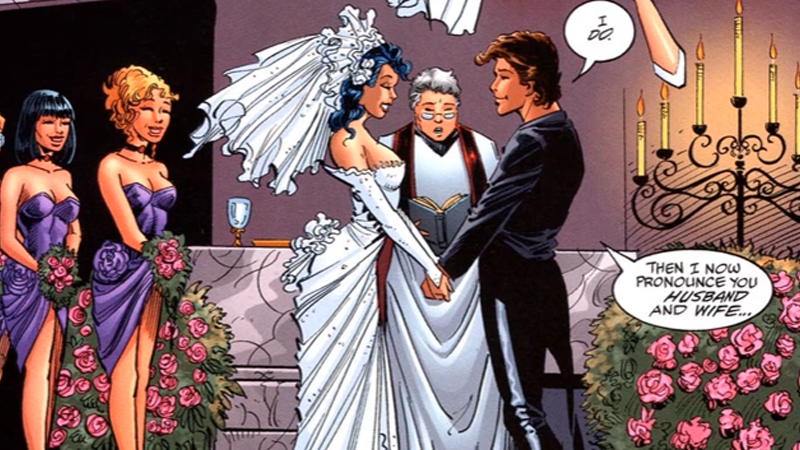 Illustration for article titled A Brief History of Bat-Marriage